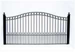 Paris Style Single Swing/Slide Iron Driveway Gate 12' X 6'