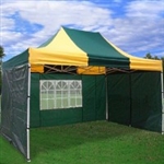 High Quality 10x15 Green - Yellow Pop Up Canopy Party Tent