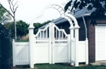 Brand New 3.5' Opening PVC Island Arbor