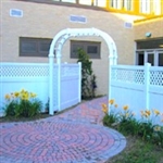 Brand New 5' Opening PVC Paramount Arbor
