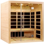 4 Person FAR Infrared Sauna - OPEN BOX Canadian Hemlock - Modern Dream