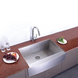High Quality 30" x 20" Stainless Steel Single Bowl Under Mount Kitchen Sink