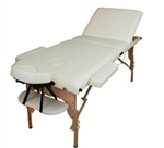 High Quality 2.5" Advanced 3-section Beige Portable Massage Table