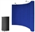 10' Blue Portable Pop Up Trade Show Booth Display Kit w/ Spotlights
