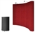 8' Red Portable Pop Up Trade Show Booth Display Kit w/ Spotlights