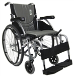 Karman Wheelchair 20" S-Ergo 115 Ultra Lightweight Ergonomic Wheelchair with Swing Away Footrest and Quick Release Wheels